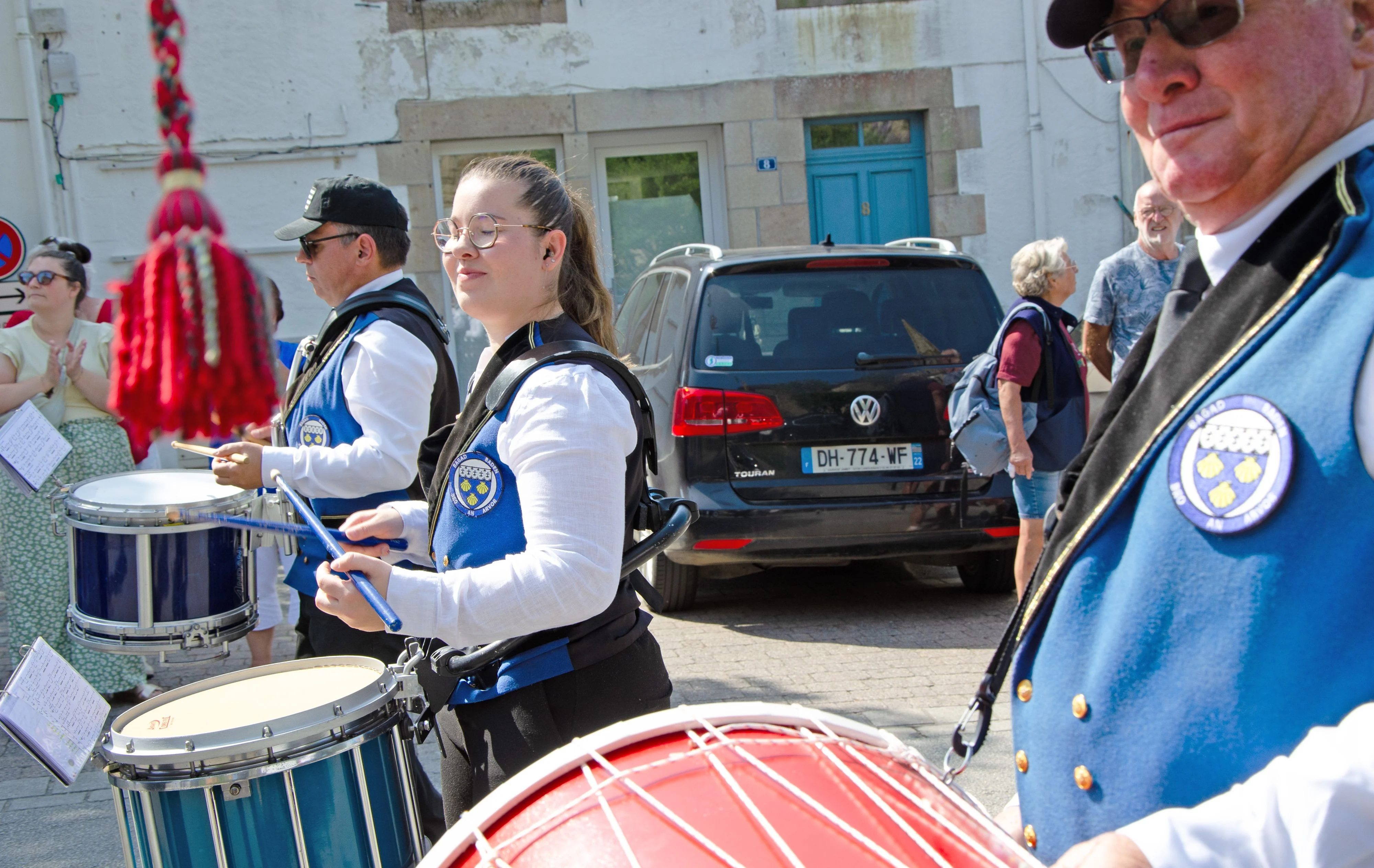 142 fete des battages 3 aout 2025 defile du bagad de baden