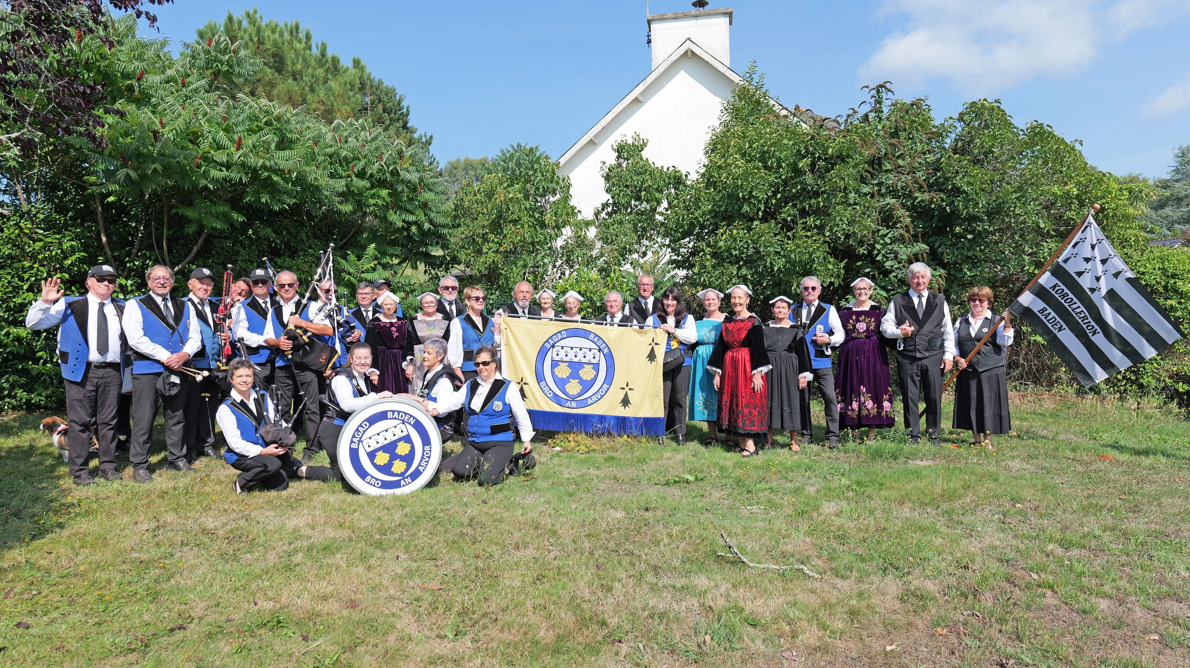 16 fete des battages 3 aout 2025 bagad de baden et cercle korollerion baden