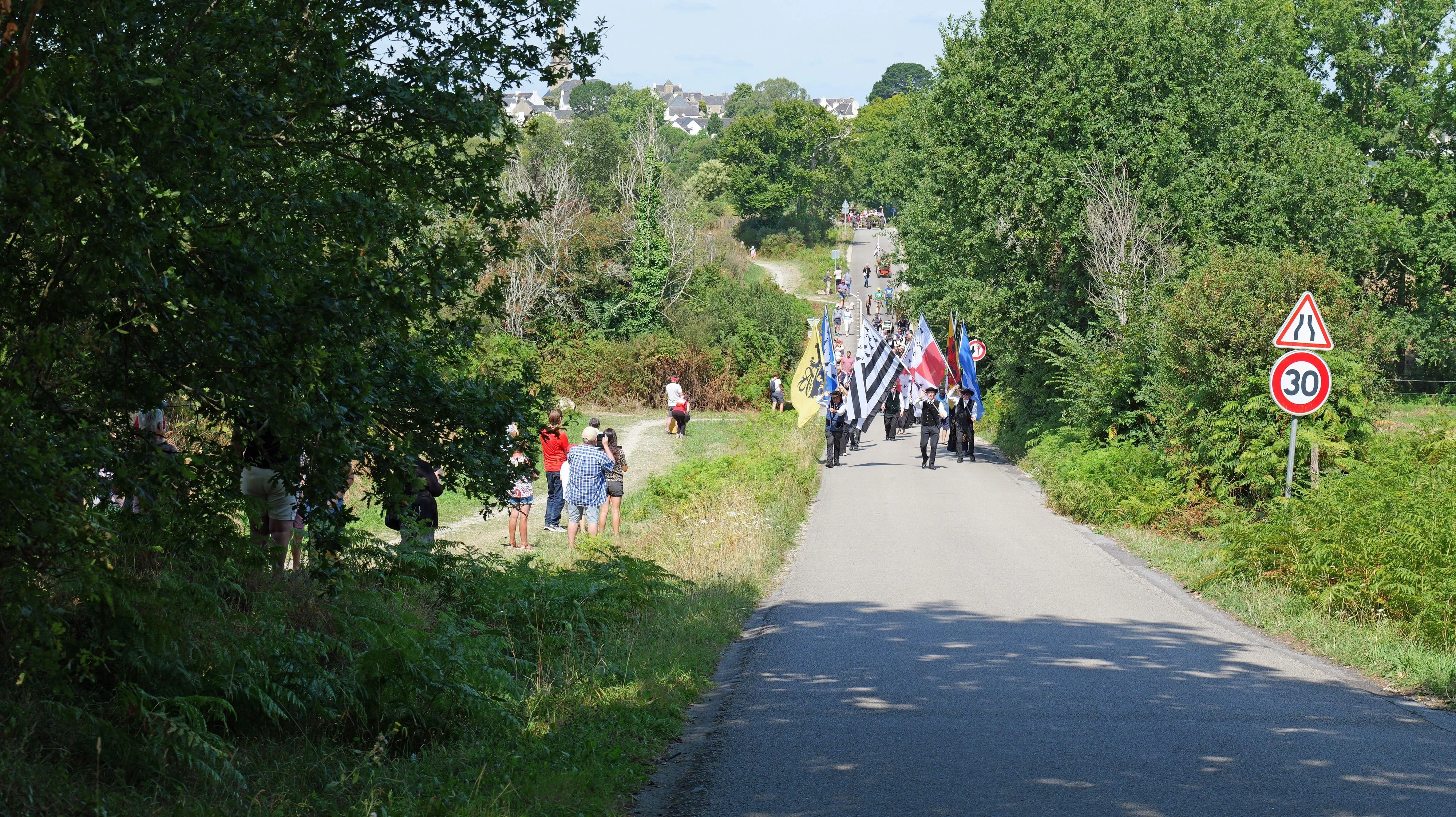 189 fete des battages 3 aout 2025 arrivee des porte drapeaux 1