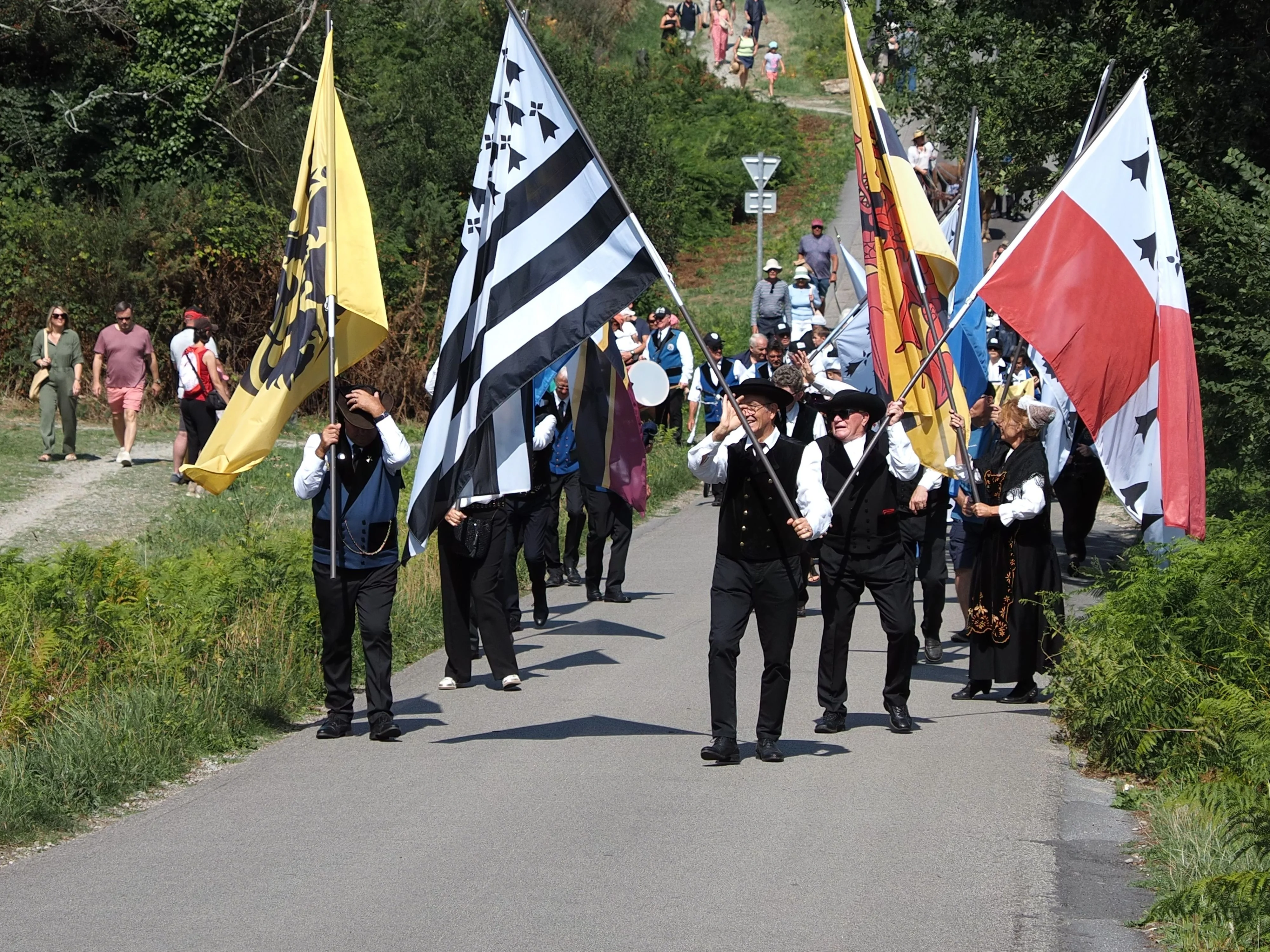 192 fete des battages 3 aout 2025 arrivee des porte drapeaux 1