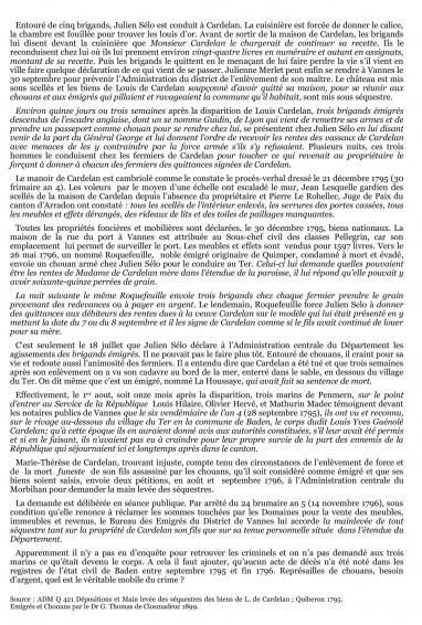 Disparition du seigneur de cardelan 2